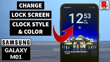 How to Change Lock Screen Clock Style & Color on Samsung Galaxy M01