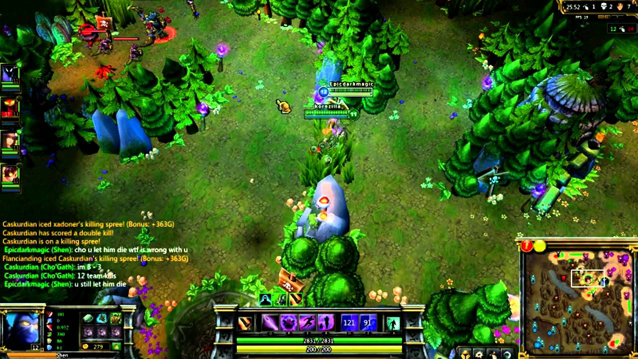 League of legends- Shen gameplay - YouTube