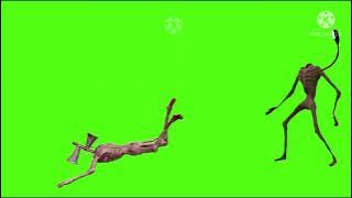 Siren head vs light head green screen