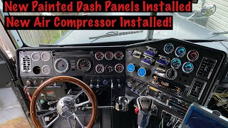 New Painted Dash Panels Installed In The Freightliner Classic !