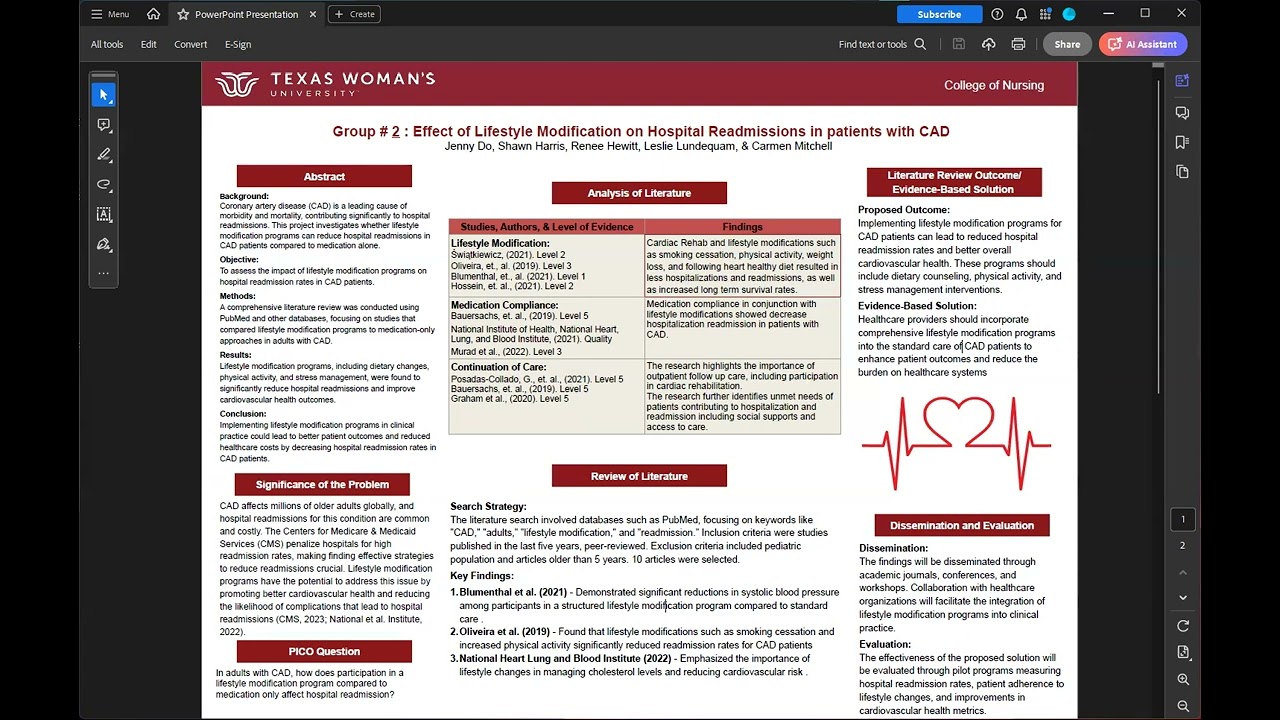 Group 2 Presentation Poster