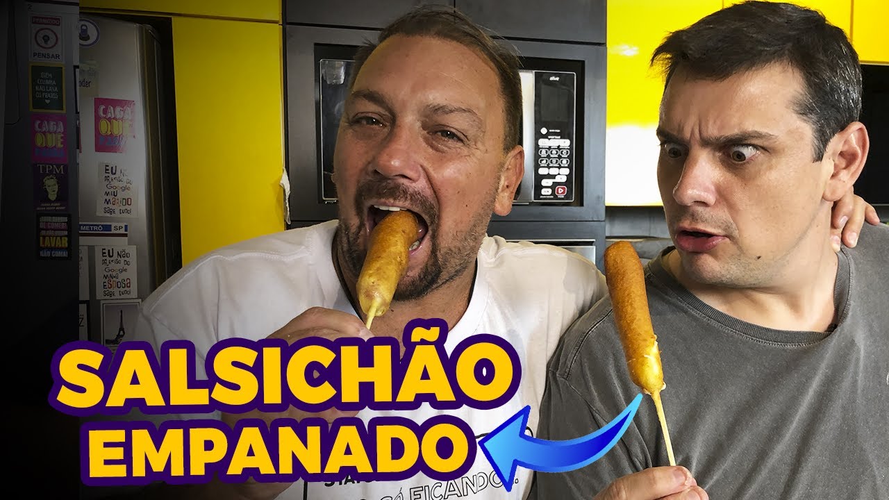 SalsichÃo Empanado Inimigos Da Balança Ale Oliveira E Chef Benedetti Youtube