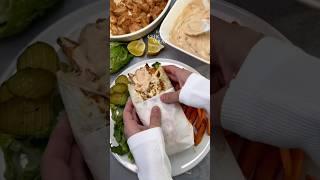 Chicken Shawarma Wrap with Garlic Sauce &amp; Fries | Better Than Takeout!