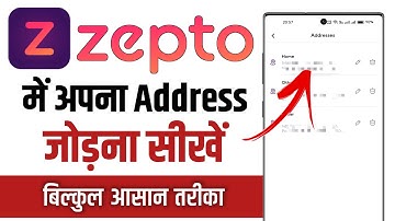 Zepto App Me Address Kaise Dale || How To Add Address In Zepto App In Hindi