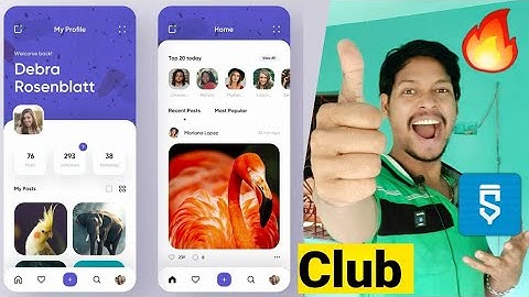 club social media project in sketchware #AndroidAppdeveloper #sketchware #Aauraparti