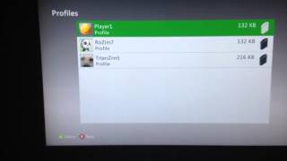 How to delete Xbox 360 profiles