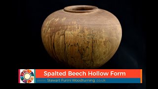 Woodturning a Spalted Beech Hollow Form