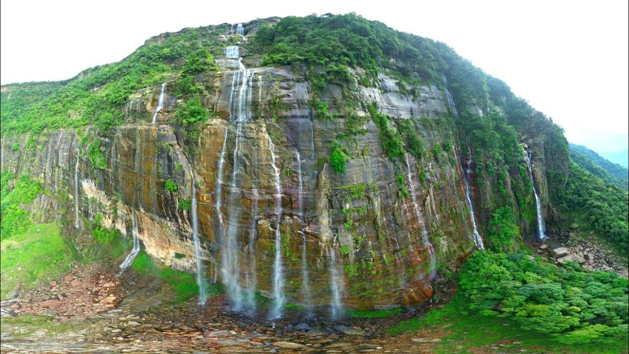 Memories of Cherrapunji I Seven Sister Falls I Garden of Cave I Meghalaya 4k HDR I DJI Drone Footage