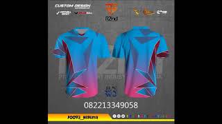 Seragam Voli Printing Asics Terbaru Motif Bintang Super