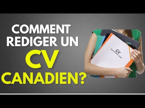 Modèle de CV Canadien - نموذج سيرة ذاتية كندية