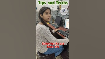 Short trick to subscript the number #tipsandtricks #computer  #computertipsandtricks  #msword