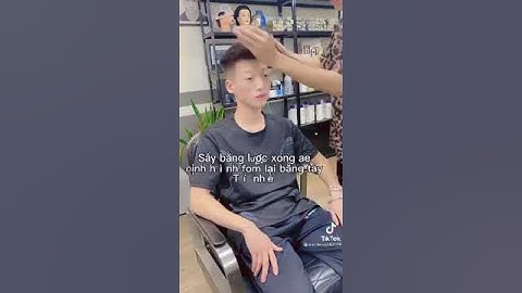 cách sấy short quiff