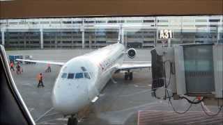 Delta Airlines MD-88 arrival at Detroit (DTW)
A delta airlines md-88 arrival at the gate and then will turn around and take me to Atlanta. Delta Airlines MD-88 arrival at Detroit (DTW)