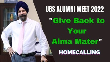UBS Chairman, Mr Tarun Anand Interaction on Alumni Meet 2022 | Give Back to Your Alma Mater