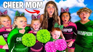 i BECAME a CHEER MOM to my SiX SiBLiNGS for 24 HRS! *emotional*