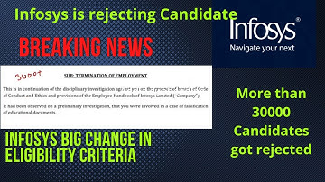 Infosys is Terminating many recruited freshers | Big criteria change Infosys | Infosys Breaking News