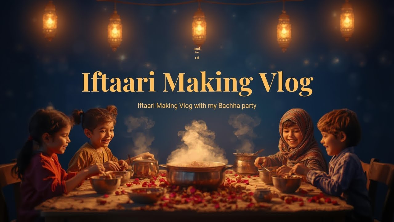 Ramadan Mubarak |Iftaari Making With My Bachha Party🌙 Day 2 Vlog