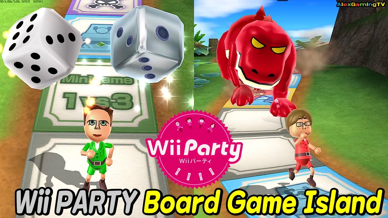 Wii Party Board Game Island Standard Com Mark Vs Chris Vs Barbara Vs Tomoko Alexgamingtv