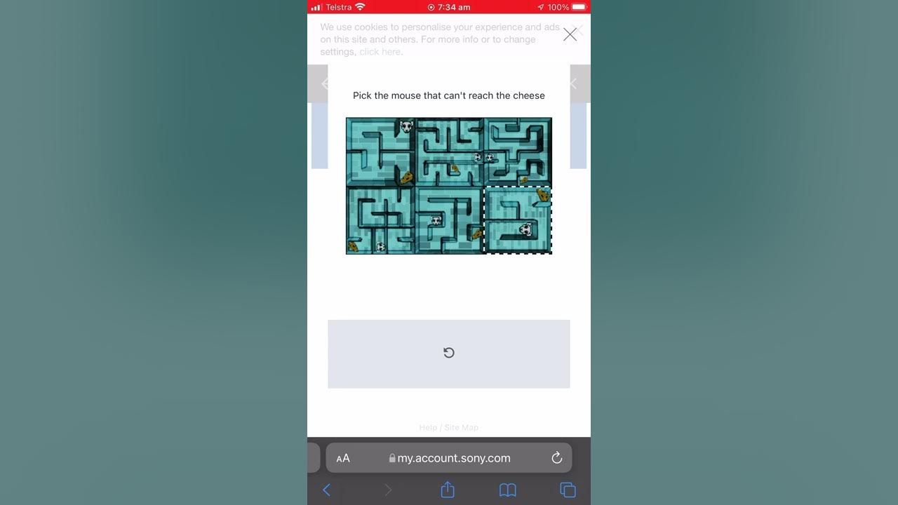 Sony with the worst recaptcha in history. I’m still stuck trying to log