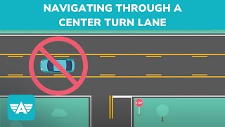 Driving 101: How to Navigate Through a Center Turn Lane by Aceable 143 views 1 month ago 1 minute, 14 seconds
