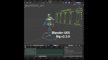 Blender #FREE UE5-Rig V2.3.0 - (Re)Added Orientation Controllers