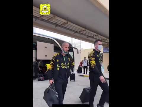 جانب وصول فريق الاتحاد إلى ملعب المباراة الاتحاد الفتح