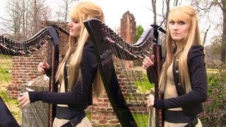 ZOMBIE (The Cranberries) Harp Twins - Camille and Kennerly ELECTRIC HARP ROCK chords