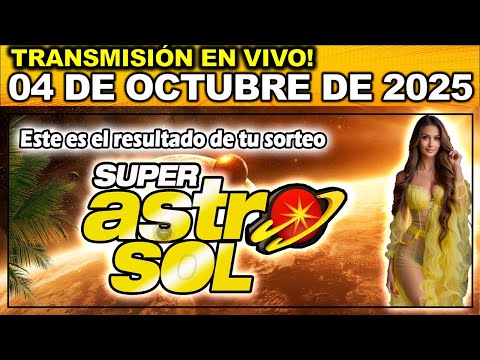 ASTRO SOL: Resultado del ASTRO SOL del SÁBADO 04 de Octubre de 2025.