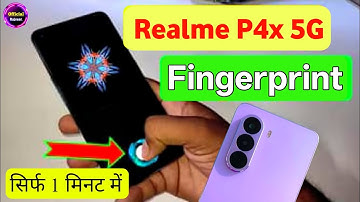 Realme P4x 5g in display fingerprint setting | realme P4x 5g display fingerprint lock 