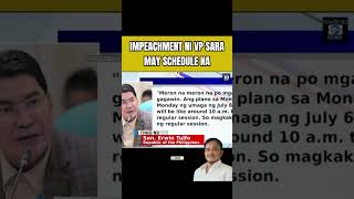 IMPEACHMENT NI VP SARA, MAY SCHEDULE NA