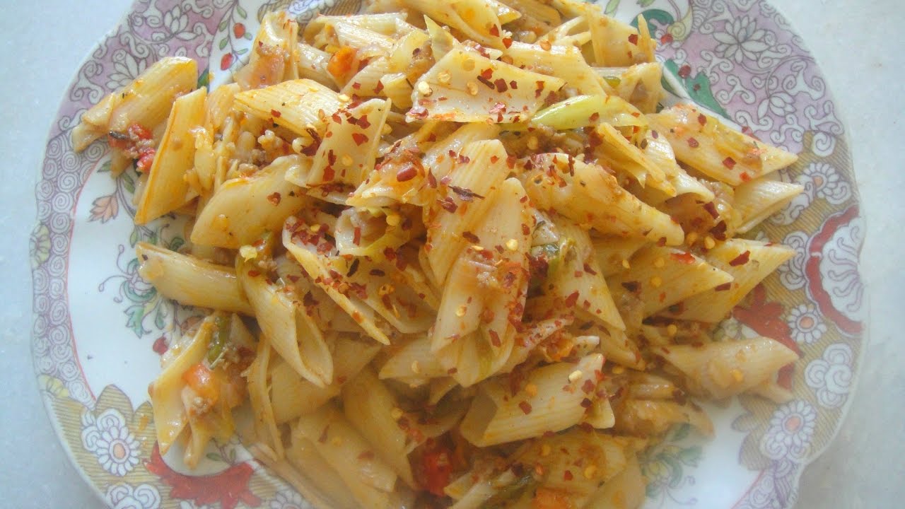 Spicy Meat Mince Pasta Recipe (pasta with minced meat) - YouTube
