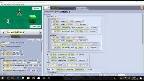Alice 3 penggunaan IF, WHILE, LOOPING and EVENT KEY dari animation alice3