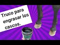 ✅💖Engrasar los CASCOS a tu caballo🐴TRUCO para que tu CABALLO tenga los cascos HIDRATADOS más tiempo