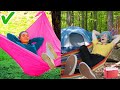 Trying 28 CAMPING HACKS THAT ARE ACTUALLY GENIUS By 5 Minute Crafts