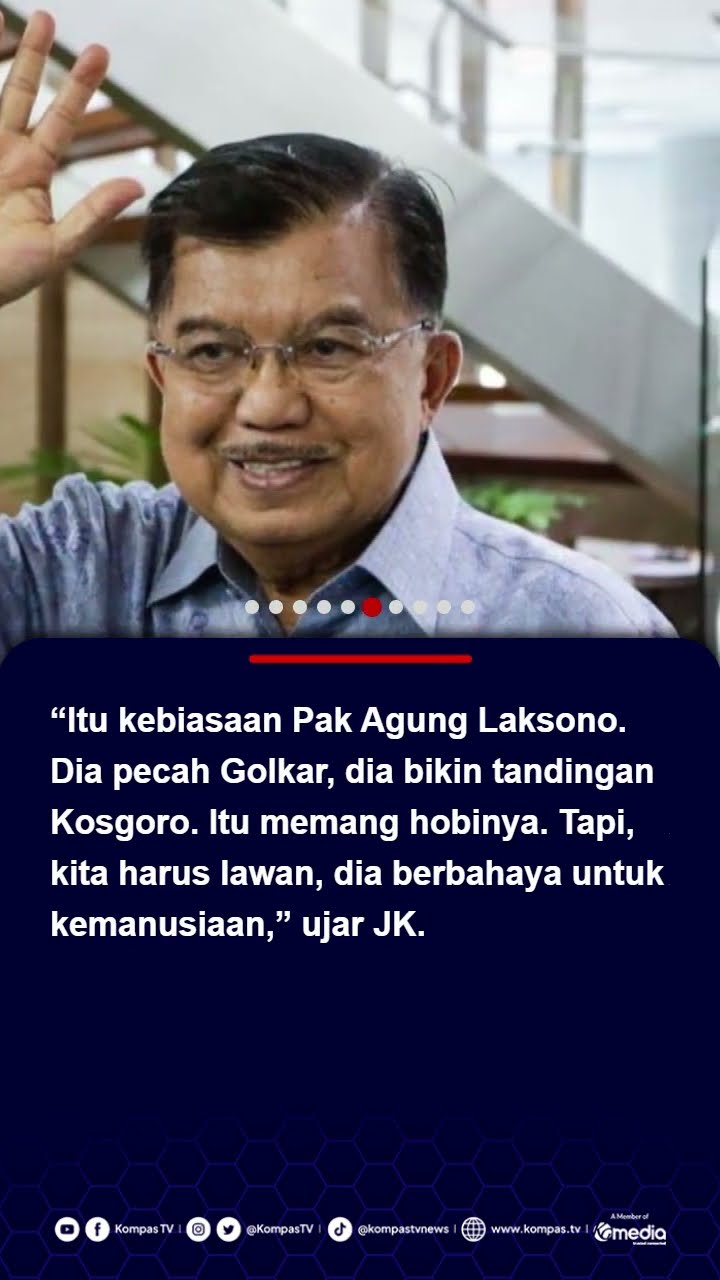 JK Sebut PMI Tandingan Agung Laksono Ilegal: Harus Dilawan, Berbahaya untuk Kemanusiaan #jk #pmi