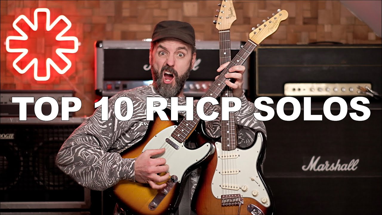 Top 10 Red Hot Chili Peppers Guitar Solos! (that I performed on this channel) YouTube
