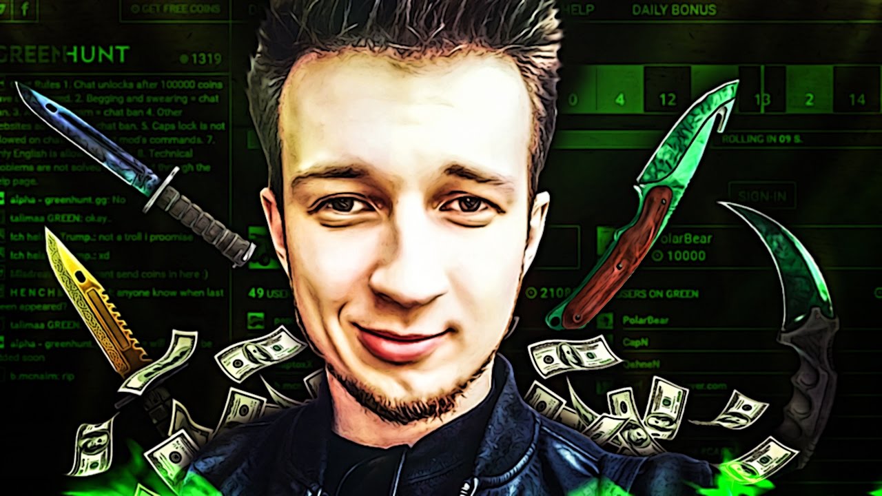 DROGA DO BAYONETA GAMMA DOPPLERA💚GIVEAWAY + FREE COINS GREENHUNT.GG