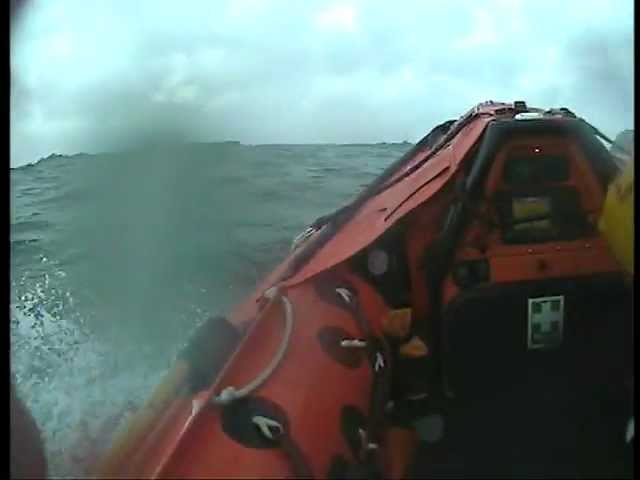 RNLI Port Isaac Rescue of an Angler. December 31st.