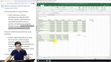 Ôn thi MOS Excel 2016: 4.1.5.Sử dụng hàm AVERAGE(Perform calculations by using the AVERAGE function)