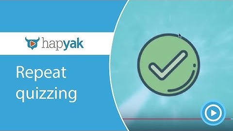 Repeat a quiz with every view in HapYak