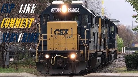 [CSXT]2806 [GP38-2] & 2767 [GP38-2]As F736-20 Rocking & Bouncing Heads To The Old Yard In F.NC