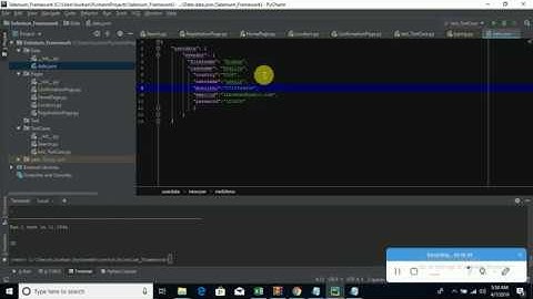 Creating Selenium Python Framework From Scratch Part 03 - Adding JSON data driven capability