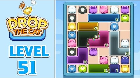 Drop The Cat Level 51 Walkthrough Solution