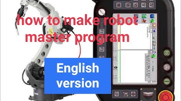 How to make master program in Panasonic Robot English version