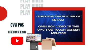 Unboxing the Future of Retail! Open Box Video of the Ovvi POS Touch Screen Monitor| Payment Software