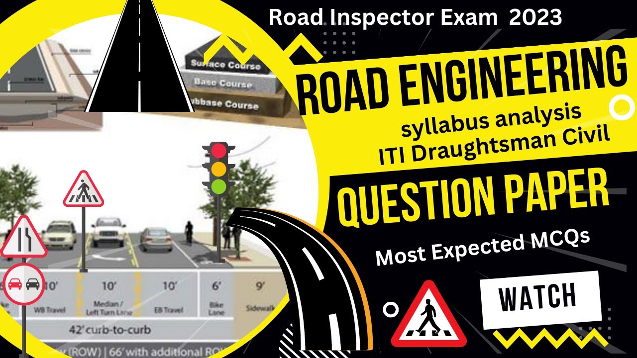 TNPSC Road Inspector Exam /Road Engineering Material/Road Engineering most expected MCQs/ ITI Civil