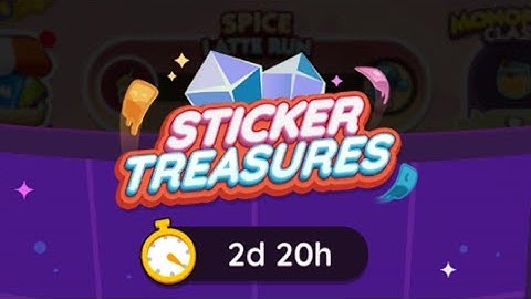STICKER TREASURE LEVEL 1 to 18 Dig Event Monopoly Go #monopolygo #sticker #treasures #dig #event 