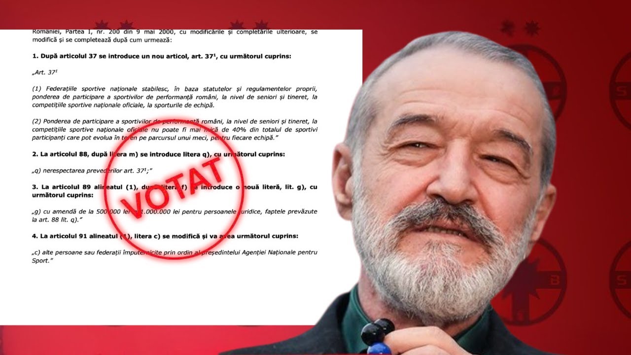 DEZVĂLUIRI despre LEGEA care poate schimba SPORTUL ROMÂNESC în totalitate: 