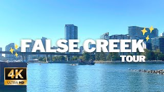 Vancouver False Creek Olympic Village Walk On A Sunny Day [4K]