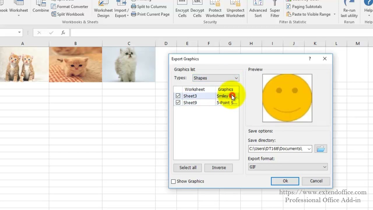 Save And Export Charts Graphs (Pictures Or Shapes) As JPEG Image Files In Excel